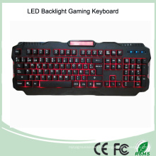 Tipo mecánico Disposición española LED Backlit Teclado de juego multimedia (KB-1901EL)